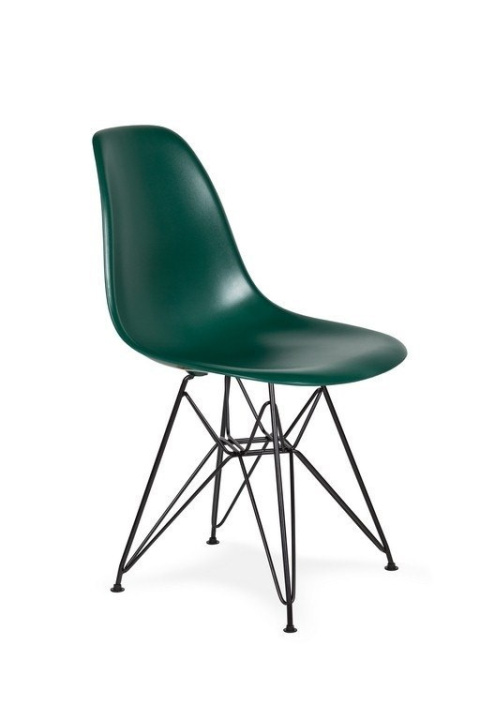 King Home Krzesło DSR BLACK myśliwska zieleń.34 - podstawa metalowa czarna King Home Krzesło DSR BLACK myśliwska zieleń.34 - podstawa metalowa czarna