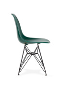 King Home Krzesło DSR BLACK myśliwska zieleń.34 - podstawa metalowa czarna King Home Krzesło DSR BLACK myśliwska zieleń.34 - podstawa metalowa czarna