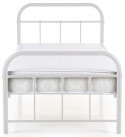 HALMAR łóżko LINDA 120x200 białe stal malowana proszkowo