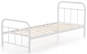 HALMAR łóżko LINDA 90x200 pojedyncze białe stal malowana proszkowo do sypialni pokoju młodzieżowego
