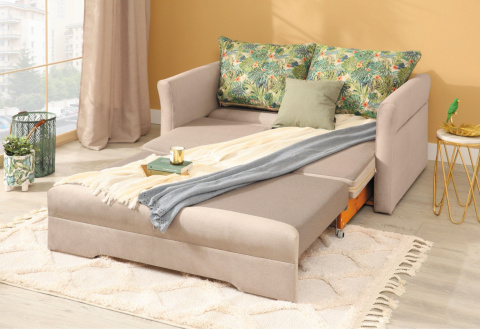 SOFA KANAPA ROZKŁADANA DWUOSOBOWA CITY Meblar BEŻOWA LUB MORSKA POJEMNIK NA POŚCIEL TAPICERKA TKANINA DO POKOJU DO SALONU SOFA KANAPA ROZKŁADANA DWUOSOBOWA CITY Meblar BEŻOWA LUB MORSKA POJEMNIK NA POŚCIEL TAPICERKA TKANINA DO POKOJU DO SALONU