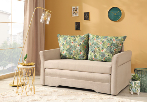 SOFA KANAPA ROZKŁADANA DWUOSOBOWA CITY Meblar BEŻOWA LUB MORSKA POJEMNIK NA POŚCIEL TAPICERKA TKANINA DO POKOJU DO SALONU SOFA KANAPA ROZKŁADANA DWUOSOBOWA CITY Meblar BEŻOWA LUB MORSKA POJEMNIK NA POŚCIEL TAPICERKA TKANINA DO POKOJU DO SALONU