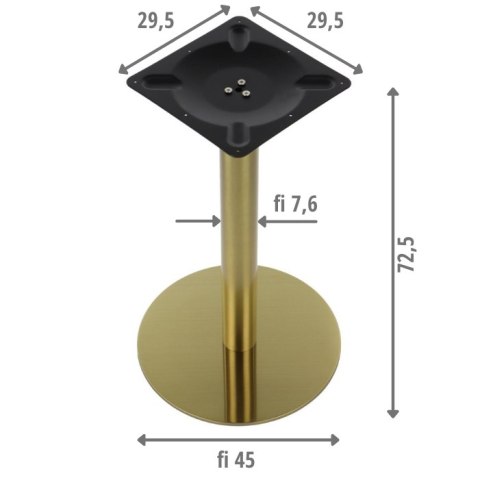 Podstawa Stolika złota okrągła SH-3001-5/G złoto Podstawa Stolika złota okrągła SH-3001-5/G złoto