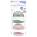 Ubbi Ubbi Pojemnik na Przekąski Tweat 2 szt. Sage/Blush Pink Ubbi Ubbi Pojemnik na Przekąski Tweat 2 szt. Sage/Blush Pink