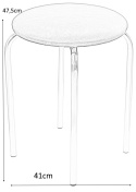 HALMAR TABORET CHICO stal chromowana siedzisko PVC czarny V04 HALMAR TABORET CHICO stal chromowana siedzisko PVC czarny V04