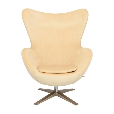 D2.DESIGN Fotel Jajo Velvet beżowy D2.DESIGN Fotel Jajo Velvet beżowy