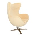 D2.DESIGN Fotel Jajo Velvet beżowy D2.DESIGN Fotel Jajo Velvet beżowy