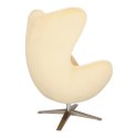 D2.DESIGN Fotel Jajo Velvet beżowy D2.DESIGN Fotel Jajo Velvet beżowy