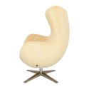 D2.DESIGN Fotel Jajo Velvet beżowy D2.DESIGN Fotel Jajo Velvet beżowy