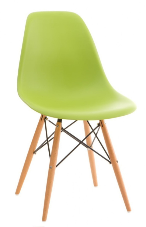 D2.DESIGN Krzesło P016W PP tworzywo zielone, drewniane nogi naturalny wygodne i funkcjonalne D2.DESIGN Krzesło P016W PP tworzywo zielone, drewniane nogi naturalny wygodne i funkcjonalne