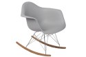 D2.DESIGN Krzesło P018 RR PP tworzywo jasno szare light grey insp. RAR podstawa metal chromowany drewniane płozy D2.DESIGN Krzesło P018 RR PP tworzywo jasno szare light grey insp. RAR podstawa metal chromowany drewniane płozy