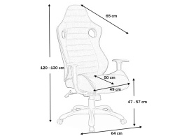 SIGNAL FOTEL OBROTOWY GABINETOWY Q-229 CZARNY/SZARY TILT gamingowy Gamingowe