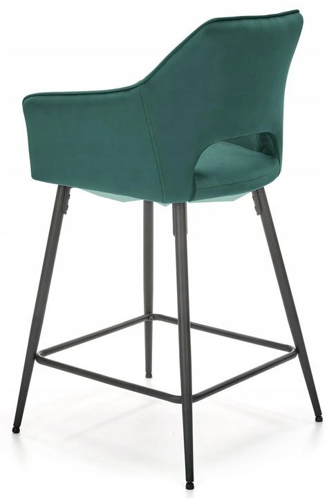 HALMAR hoker H107 tapicerowany pikowany tkanina velvet ciemny zielony podstawa stal malowana proszkowo czarny HALMAR hoker H107 tapicerowany pikowany tkanina velvet ciemny zielony podstawa stal malowana proszkowo czarny