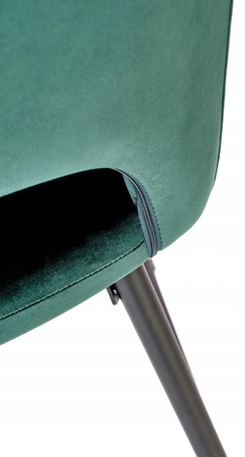 HALMAR hoker H107 tapicerowany pikowany tkanina velvet ciemny zielony podstawa stal malowana proszkowo czarny HALMAR hoker H107 tapicerowany pikowany tkanina velvet ciemny zielony podstawa stal malowana proszkowo czarny