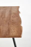 Halmar stół LARSON blat MDF okleinowany - dąb naturalny, nogi - stal malowana proszkowo czarny 120x80 Halmar stół LARSON blat MDF okleinowany - dąb naturalny, nogi - stal malowana proszkowo czarny 120x80