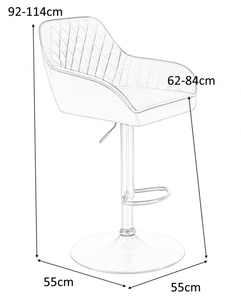 Halmar hoker H103 ciemny zielony tkanina velvet, stal malowana regulowana wysokość do kuchni lokalu Halmar hoker H103 ciemny zielony tkanina velvet, stal malowana regulowana wysokość do kuchni lokalu
