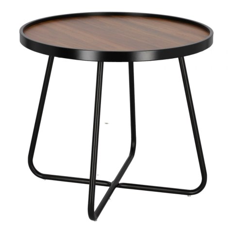 Intesi Stolik Tamsai 60cm orzech/ czarny Intesi Stolik Tamsai 60cm orzech/ czarny