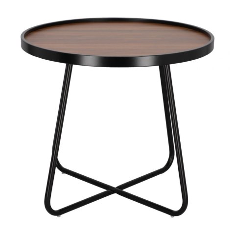 Intesi Stolik Tamsai 60cm orzech/ czarny Intesi Stolik Tamsai 60cm orzech/ czarny