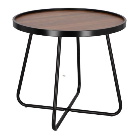 Intesi Stolik Tamsai 60cm orzech/ czarny Intesi Stolik Tamsai 60cm orzech/ czarny