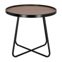 Intesi Stolik Tamsai 60cm orzech/ czarny Intesi Stolik Tamsai 60cm orzech/ czarny
