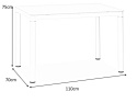 SIGNAL STÓŁ PROSTOKĄTNY GALANT SZKŁO HARTOWANE KREM/KREM STELAŻ METAL 110x70 SIGNAL STÓŁ PROSTOKĄTNY GALANT SZKŁO HARTOWANE KREM/KREM STELAŻ METAL 110x70