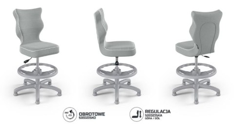 Entelo Petit Szary Jasmine 03 rozmiar 3 WK+P ergonomiczne krzesło / fotel do biurka Entelo Petit Szary Jasmine 03 rozmiar 3 WK+P ergonomiczne krzesło / fotel do biurka