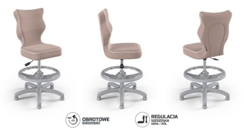 Entelo Petit Szary Jasmine 08 rozmiar 3 WK+P ergonomiczne krzesło / fotel do biurka Entelo Petit Szary Jasmine 08 rozmiar 3 WK+P ergonomiczne krzesło / fotel do biurka