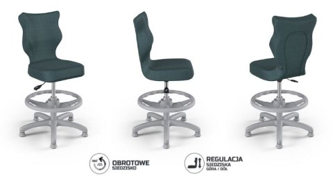 Entelo Petit Szary Monolith 06 rozmiar 3 WK+P ergonomiczne krzesło / fotel do biurka Entelo Petit Szary Monolith 06 rozmiar 3 WK+P ergonomiczne krzesło / fotel do biurka