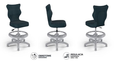 Entelo Petit Szary Monolith 24 rozmiar 3 WK+P ergonomiczne krzesło / fotel do biurka Entelo Petit Szary Monolith 24 rozmiar 3 WK+P ergonomiczne krzesło / fotel do biurka