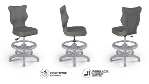 Entelo Petit Szary Monolith 33 rozmiar 3 WK+P ergonomiczne krzesło / fotel do biurka Entelo Petit Szary Monolith 33 rozmiar 3 WK+P ergonomiczne krzesło / fotel do biurka