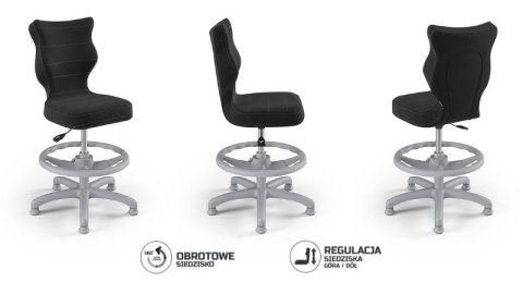 Entelo Petit Szary Velvet 17 rozmiar 3 WK+P ergonomiczne krzesło / fotel do biurka Entelo Petit Szary Velvet 17 rozmiar 3 WK+P ergonomiczne krzesło / fotel do biurka