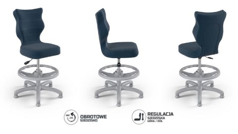 Entelo Petit Szary Velvet 24 rozmiar 3 WK+P ergonomiczne krzesło / fotel do biurka Entelo Petit Szary Velvet 24 rozmiar 3 WK+P ergonomiczne krzesło / fotel do biurka