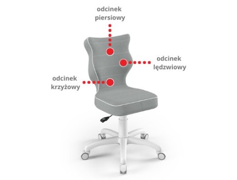 Entelo Petit Szary Visto 01 rozmiar 4 WK+P ergonomiczne krzesło / fotel do biurka Entelo Petit Szary Visto 01 rozmiar 4 WK+P ergonomiczne krzesło / fotel do biurka