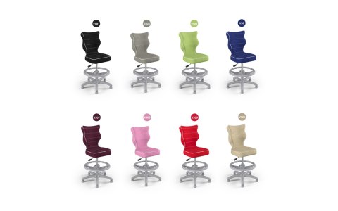 Entelo Petit Szary Visto 01 rozmiar 4 WK+P ergonomiczne krzesło / fotel do biurka Entelo Petit Szary Visto 01 rozmiar 4 WK+P ergonomiczne krzesło / fotel do biurka
