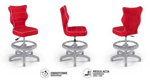 Entelo Petit Szary Visto 09 rozmiar 3 WK+P ergonomiczne krzesło / fotel do biurka Entelo Petit Szary Visto 09 rozmiar 3 WK+P ergonomiczne krzesło / fotel do biurka