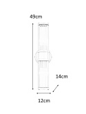 LAMPA ŚCIENNA KINKIET PILAR TWIN King Home stal ZŁOTA klosze kryształ BEZBARWNY 2xE14 LAMPA ŚCIENNA KINKIET PILAR TWIN King Home stal ZŁOTA klosze kryształ BEZBARWNY 2xE14