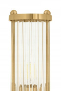LAMPA ŚCIENNA KINKIET PILAR TWIN King Home stal ZŁOTA klosze kryształ BEZBARWNY 2xE14 LAMPA ŚCIENNA KINKIET PILAR TWIN King Home stal ZŁOTA klosze kryształ BEZBARWNY 2xE14