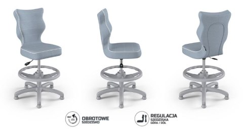 Entelo Petit Szary Jasmine 06 rozmiar 4 WK+P ergonomiczne krzesło / fotel do biurka Entelo Petit Szary Jasmine 06 rozmiar 4 WK+P ergonomiczne krzesło / fotel do biurka