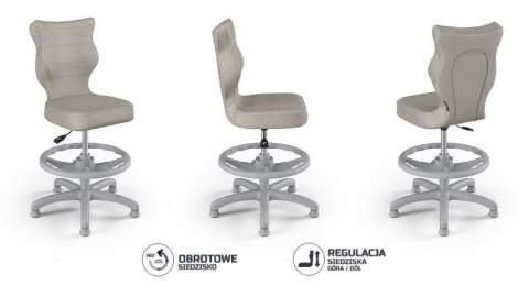 Entelo Petit Szary Monolith 03 rozmiar 4 WK+P ergonomiczne krzesło / fotel do biurka Entelo Petit Szary Monolith 03 rozmiar 4 WK+P ergonomiczne krzesło / fotel do biurka