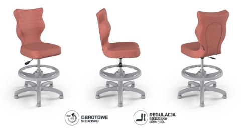 Entelo Petit Szary Monolith 08 rozmiar 4 WK+P ergonomiczne krzesło / fotel do biurka Entelo Petit Szary Monolith 08 rozmiar 4 WK+P ergonomiczne krzesło / fotel do biurka