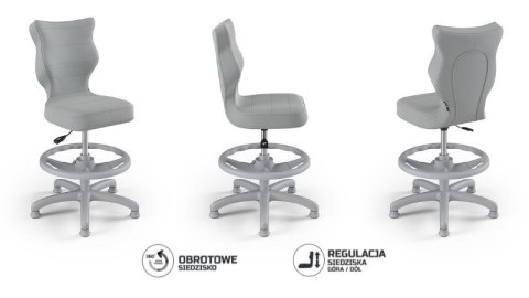 Entelo Petit Szary Velvet 03 rozmiar 4 WK+P ergonomiczne krzesło / fotel do biurka Entelo Petit Szary Velvet 03 rozmiar 4 WK+P ergonomiczne krzesło / fotel do biurka