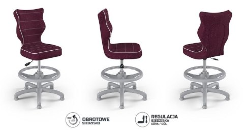Entelo Petit Szary Visto 07 rozmiar 4 WK+P ergonomiczne krzesło / fotel do biurka Entelo Petit Szary Visto 07 rozmiar 4 WK+P ergonomiczne krzesło / fotel do biurka