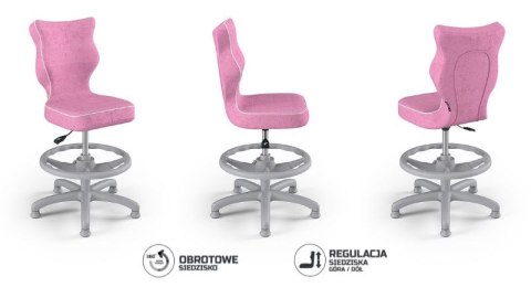 Entelo Petit Szary Visto 08 rozmiar 4 WK+P ergonomiczne krzesło / fotel do biurka Entelo Petit Szary Visto 08 rozmiar 4 WK+P ergonomiczne krzesło / fotel do biurka