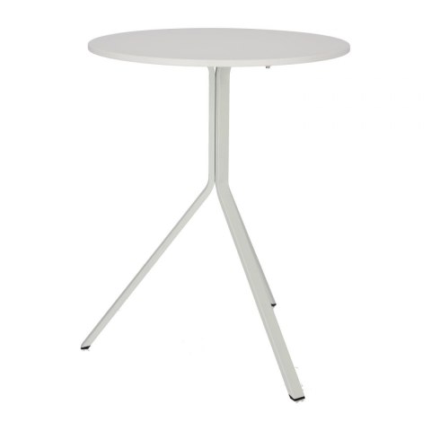 Intesi Stół Taloja 60cm okrągły biały blat tworzywo nogi metalowe do jadalni kuchni restauracji recepcji Intesi Stół Taloja 60cm okrągły biały blat tworzywo nogi metalowe do jadalni kuchni restauracji recepcji