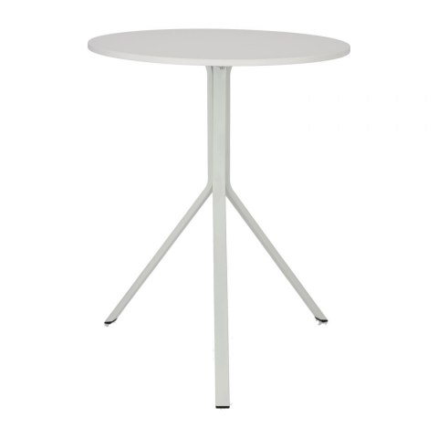 Intesi Stół Taloja 60cm okrągły biały blat tworzywo nogi metalowe do jadalni kuchni restauracji recepcji Intesi Stół Taloja 60cm okrągły biały blat tworzywo nogi metalowe do jadalni kuchni restauracji recepcji