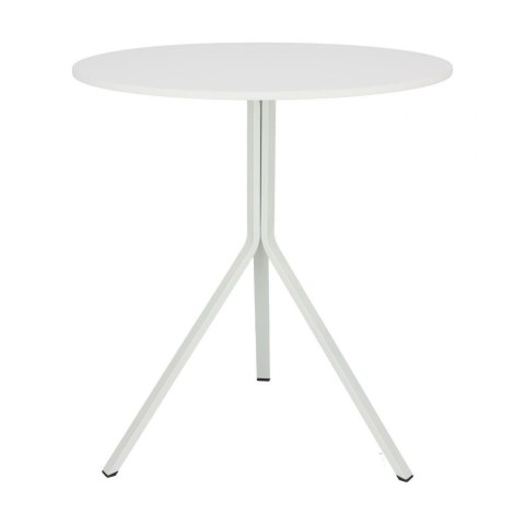 Intesi Stół Taloja 70cm okrągły biały blat tworzywo sztuczne nogi metalowe do kuchni jadalni restauracji recepcji Intesi Stół Taloja 70cm okrągły biały blat tworzywo sztuczne nogi metalowe do kuchni jadalni restauracji recepcji