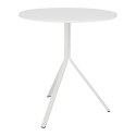 Intesi Stół Taloja 70cm okrągły biały blat tworzywo sztuczne nogi metalowe do kuchni jadalni restauracji recepcji Intesi Stół Taloja 70cm okrągły biały blat tworzywo sztuczne nogi metalowe do kuchni jadalni restauracji recepcji