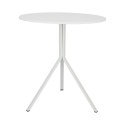 Intesi Stół Taloja 70cm okrągły biały blat tworzywo sztuczne nogi metalowe do kuchni jadalni restauracji recepcji Intesi Stół Taloja 70cm okrągły biały blat tworzywo sztuczne nogi metalowe do kuchni jadalni restauracji recepcji