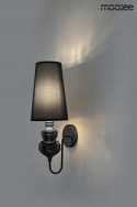 Moosee MOOSEE kinkiet lampa ścienna QUEEN 15 czarna stelaż aluminium lustrzany połysk gładki abażur tworzywo Moosee MOOSEE kinkiet lampa ścienna QUEEN 15 czarna stelaż aluminium lustrzany połysk gładki abażur tworzywo