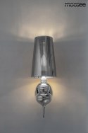 LAMPA ŚCIENNA KINKIET QUEEN 15 aluminium SREBRNA abażur tworzywo E27 Moosee MOOSEE LAMPA ŚCIENNA KINKIET QUEEN 15 aluminium SREBRNA abażur tworzywo E27 Moosee MOOSEE